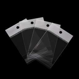 100pcs/lot Self-adhesive OPP Packaging Bags Transparent Small Jewelry Gift Packing Self Adhesive Candy Packaging Hanging Bag