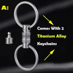 Titanium Alloy Quick Release Keychain 360° Rotatable unboxing Buckle Anti Stripping Dog walking Lightwei Safety With Lock design