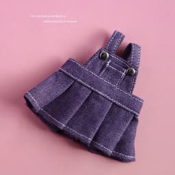 Jeans Doll Skirt Overalls Handmade DIY Bear Doll Overalls Multi-color Clothing Plush Toys For 15cm Cotton Doll Accessories