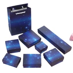 12pack Starry Sky Paper Jewelry Box Earnail Ring Bracelet Necklace Display Valentines Day Wedding Birthday Gift Packaging Boxs 