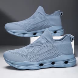 Running Shoes Men Lightweight Mesh Comfortable Flat Casual Walking Shoes Slip-on Unisex Sneakers for Men and Women Big Size