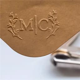 Customize Embossing Stamp Wedding Monogram Embosser Stamp, Personalized 2 Initials Embosser Stamp, Wedding Gift, Hand Held Embos