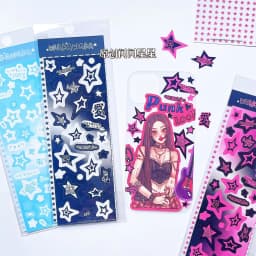 1 Sheet Cute Colorful Star Pattern Stickers DIY Scrapbooking Sticker Kpop Idol Photo Card Deco Materials Korean Style