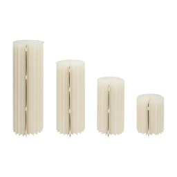 4PCS Foldable Cardboard Stands Wedding Centerpieces Vase Columns Display for Wedding Party Garden Decoration (40+60+80+100cm)