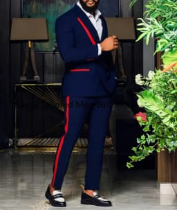 Black Men's Suits Slim Fit Shawl Lapel Formal Wedding Business Casual 2 Piece