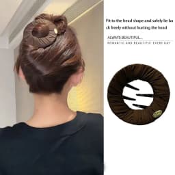 Creative Flat Pancake Hair Claw Clip, Sports Non-Slip Bun Holder, Comfortable No-Pull Hair Accessory for Women, Ideal for Daily