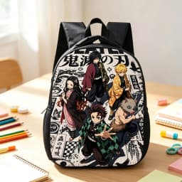 Anime Demon Slayers Backpack Game Cartoon Tanjiro Nezuko Print Schoolbag Student Bookbag Back To School Bags Christmas Gifts