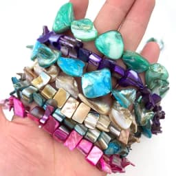 Natural Shell Coin Freefrom Stone Beads Loose DIY Strand 15 Inch For Necklace Bracelet Earring Jewelry Making