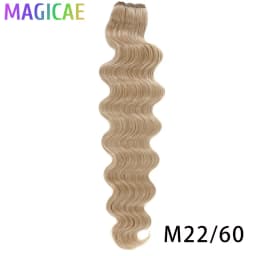 Magicae 30Inch 200g/Pc Chocolate Ombre Brown Orange Blond P27/613 Bio Body Wave Grey High Temperature Synthetic Hair Extension