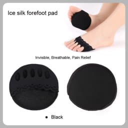 Women Five-Toe Forefoot Cushion Pads for High Heels Invisible Half Shoe Inserts Soft Non-Slip Forefoot Shoe Pads Comfort Shoe