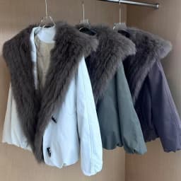 Fur Jackets Winter Natural Real Fox Fur Coat Detachable Collar Short Coat Women Loose White Duck Down Jacket Warm Fur Parka