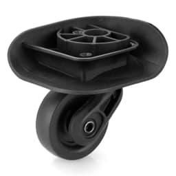 GUGULUZA 1 Pair Suitcase Wheels Replacement Luggage Wheels for Repairing Damaged Suitcase Compartment Wheels with 2 Screw Holes