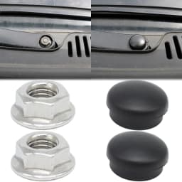 For VW Golf 4 5 6 7 1992-2016 Touran 1T 5T Up Touareg Seat Altea Audi A1 A2 Car Front Wiper Blade Arm Nut Caps Screw Bolt Cover