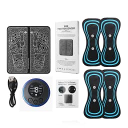 Electric Foot Massager Pad Electrostimulator Massage Mat EMS Muscle Massager Relax Feet Massage Fitness Masajeador USB Charging