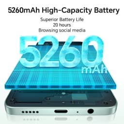 HONOR X5c Plus 4G,EU Version, 4G Smartphone, 5260 mAh Battery,50MP Main Camera, MTK Octa-core CPU,6.74-inch LCD Screen