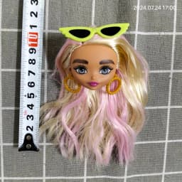 002 1/6 27cm doll head gift for girl collection toy with hair baby head make-up nuannuanmengwu dongcheng qibaoleyuan