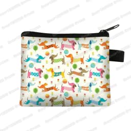 Cute Pug Dog Pattern Coin Purses Women Lovely Pet Animal Mini Wallet Ladies Key Credit Card Bag Small Lipstick Bags Gift