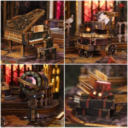 DIY Book Nook Kit Wooden Mini Doll House 3D Puzzle Model Building Bookshelf Booknook Home Decor Toys For Xmas Birthday Gifts