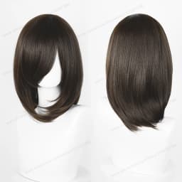 Anime 40cm Medium Basic Synthetic Bang Blond Cosplay Wig Black White Red Pink Green Brown Gold Blue Women Heat Resistant Hair