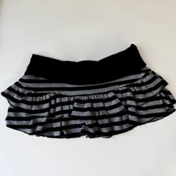2026 Striped Color-Block A-Line Mini Skirt Sexy Fashion Y2K Korean-Japanese Street Style Niche and Versatile Skirt