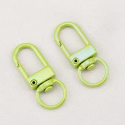 10pcs Electroplating Illusion Color Snap Lobster Clasp Hooks For DIY Colorful Trinkets Making Rotating Pet Keychains Bag Keyring