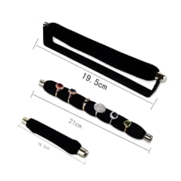 New Convience Velvet Ring Jewelry Storage Holder Soft Sponge Stick Ring Bar Rack Ring Jewelry Display Exhibition Stand Shelf