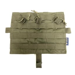 FMA-AVS Removable Flap Molle, M4 Flat Triple Magazine Pouch Multicam for Tactical AVS JPC2.0 CPC Vest, Front Panel to Update