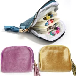 1pc Velvet 6 Layers Jewelry Storage Bag With Tassel Zipper Jewelry Pouch For Bracelet Bangle Ring Necklace Jewelry Organizer