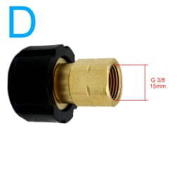 1pc 1/4 3/8 To M22 14 Quick Connector High Pressure Car Washer Quick Coupling Water Gun Tube Adapter Joints