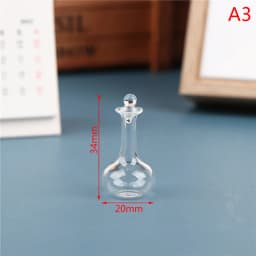 1Pc Miniature Glass Candy Jar Model 1/12 Scale Simulation Food Dessert Can for Dollhouse Decoration Toys Accessories