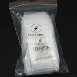Starose 100Pcs New Print Black Light Plastic Bags Ziplock 6x4cm Clear Bags for Ring Piercing Jewelry Packaging Thickness 0.07mm