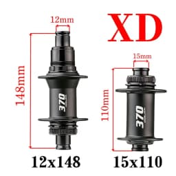 Boost Cube 32 Holes Ratchet 36T Rear 12x148 Front 15x110 Hub Center Lock 12-Speed Micro Spline XD Sealed Bearing for Mtb Bike