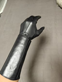 Men's Luxury Long Leather Gloves Unlined Soft Thin Fitted Gloves for Elegant Fashion