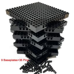 Bulk Buy White Brick 4/3 16x16 Baseplates Building Block MOC Parts Set Toys For Pixel Art Wholesale Compatible 65803 Send Pins