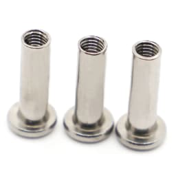 L=6-50mm M3 M4 M5 M6 M8 M10 304 Stainless Steel Hex Hexagon Socket Head Furniture Rivet Connector Insert Joint Sleeve Nut