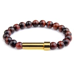 Natural Stone Couples Bracelet Secret Message Tube Notes Can Be Placed Friendship Bracelets For Women Men Charming Jewelry