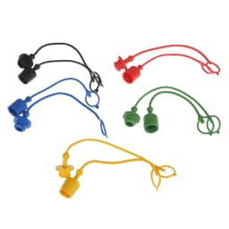 1/5Pairs 1/2 ISO-A Hydraulic Quick Coupler Male Dust Cap And Female Plug Cover Fits Hydraulic Quick Disconnects Coupler