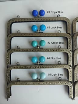 10pcs 20.5cm Big Candy Bead Metal Purse Frame Square Embossed Antique Bronze Lace Coin Purse Frame Kiss Clasp Accessory