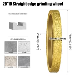 Brazed Stone Edge Grinding Wheel Diamond Roman Wheel Grinding Wheel Tile Marble Grooving and Edge Grinding Tools