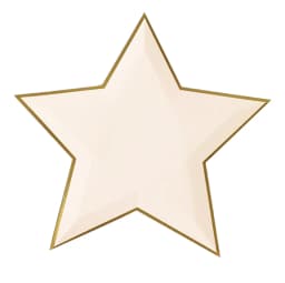 8pcs Colorful Gold Foil Star Disposable Tableware Kids Birthday Favors Decoration Paper Plates Wedding Birthday Party Supplies