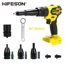 HIFESON NO Battery Double Use Brushless Electric Rivet Nails Gun Drill Insert Rivet Nut Gun Automatic Riveting Tool For M3-M12