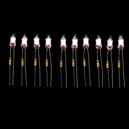 10Pcs/set High Quality Neon Light Bulbs 4*10mm 5*13mm Main Power Indicator With Resistance 220V Lighting Accessories F4 F5