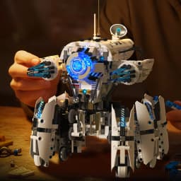 Technical Programming Hexapod Robot Science Fiction War Machine Building Blocks City Remote Control Robots MOC Bricks Toys Gift