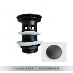 Bathroom Basin Sink Brass Pop Up Drain Waste Stoppers With or Without Overflow Hole Washbasin Bathroom Faucet Accessories