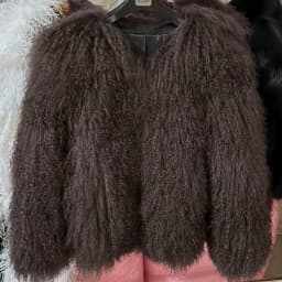 YOLOAgain Plus Size Dark Brown Mongolia Sheep Fur Jacket Women Real Fur Jacket Female Winter Warm Outerwear