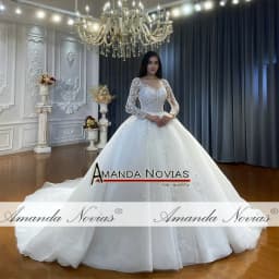 Customized Hot Sale Real Sample Bridal Dresses NS4548
