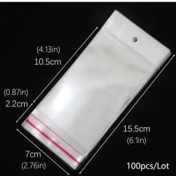OPP self sealing transparent plastic bag, cellophane, self-adhesive packaging, jewelry, candy, cookies, gift packaging bag