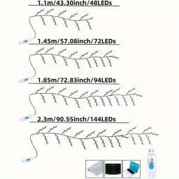 USB Branch String Lights Warm White Twig Decoration Remote Control 8 Modes Indoor Rattan Lights for Bedroom Wall Christmas Decor