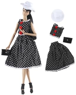 1 Set Doll Clothes 1:6 Scale Dress Outfit for 11.5 Inch 30cm Doll Many Style for Choice Gifts for Girls Doll Accessories #3