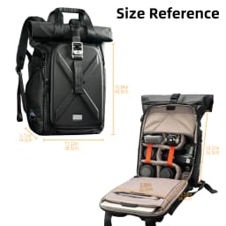 Besnfoto Waterproof Hard Shell Photography Backpack for DJI Drones & DSLR Cameras, Travel Shoulder Handbag Storage Case
